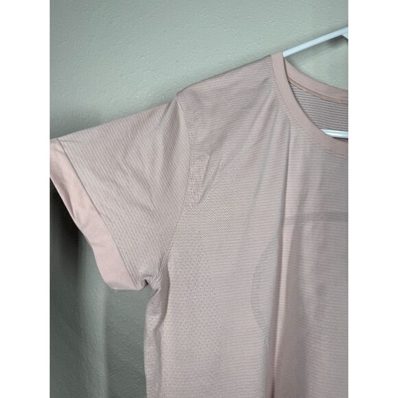 Lululemon Womens Swiftly Tech T Shirt Sz 14 Pink Athletic Seamless Gym - Picture 2 of 8